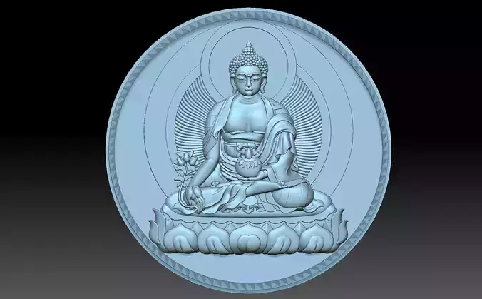 Buddha medallion
