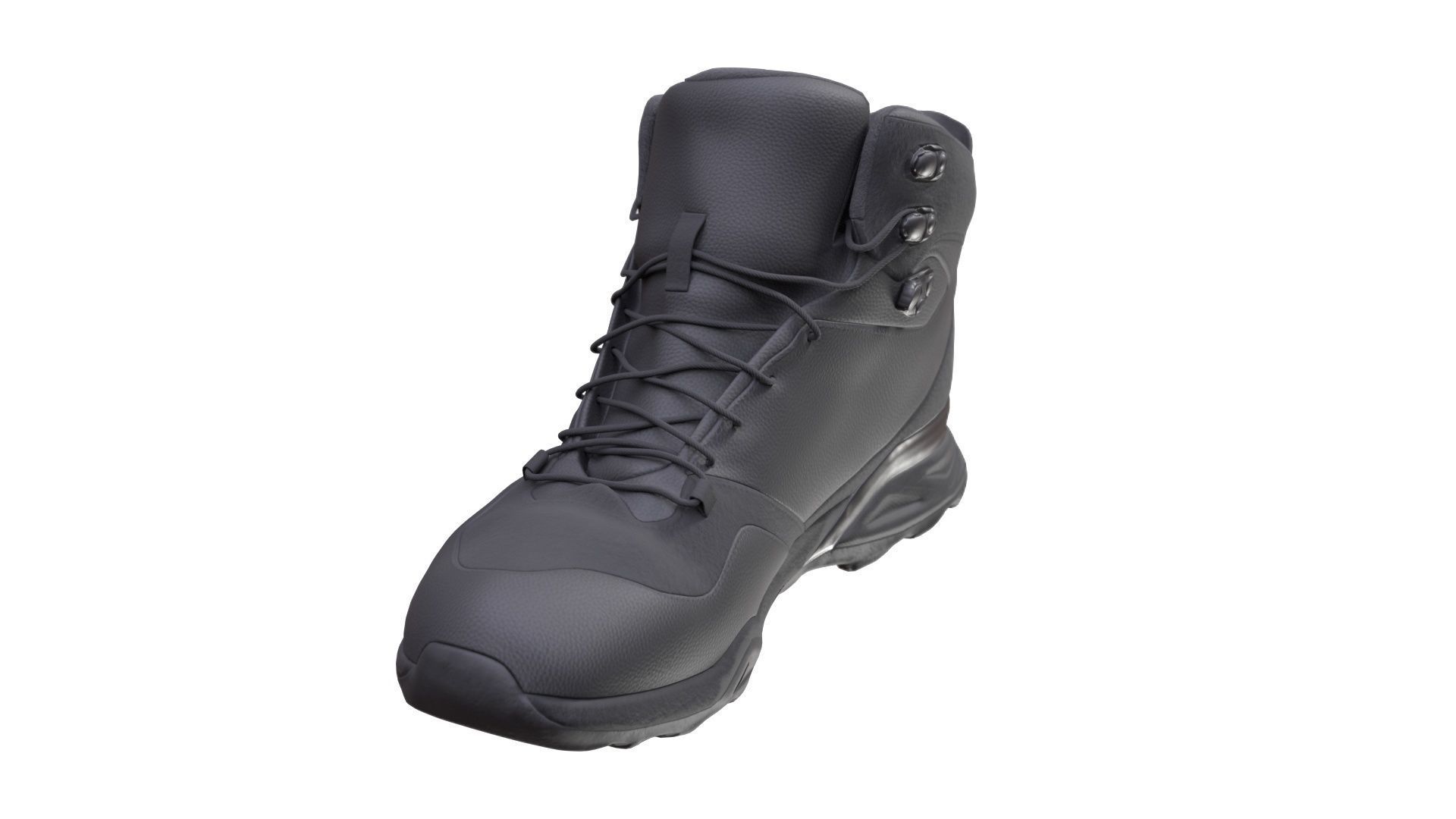 Boots Low-poly 3D model_8