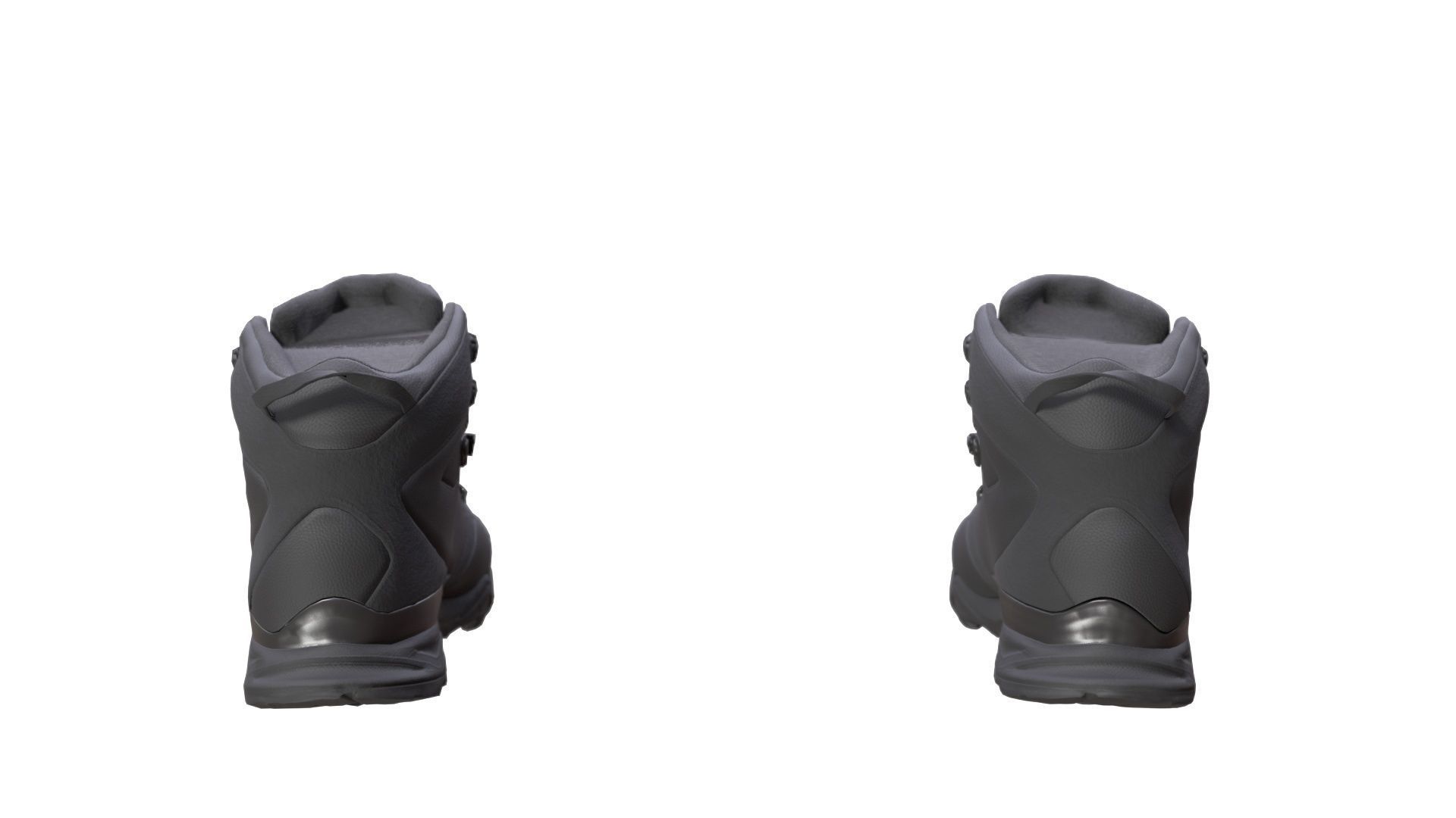 Boots Low-poly 3D model_6