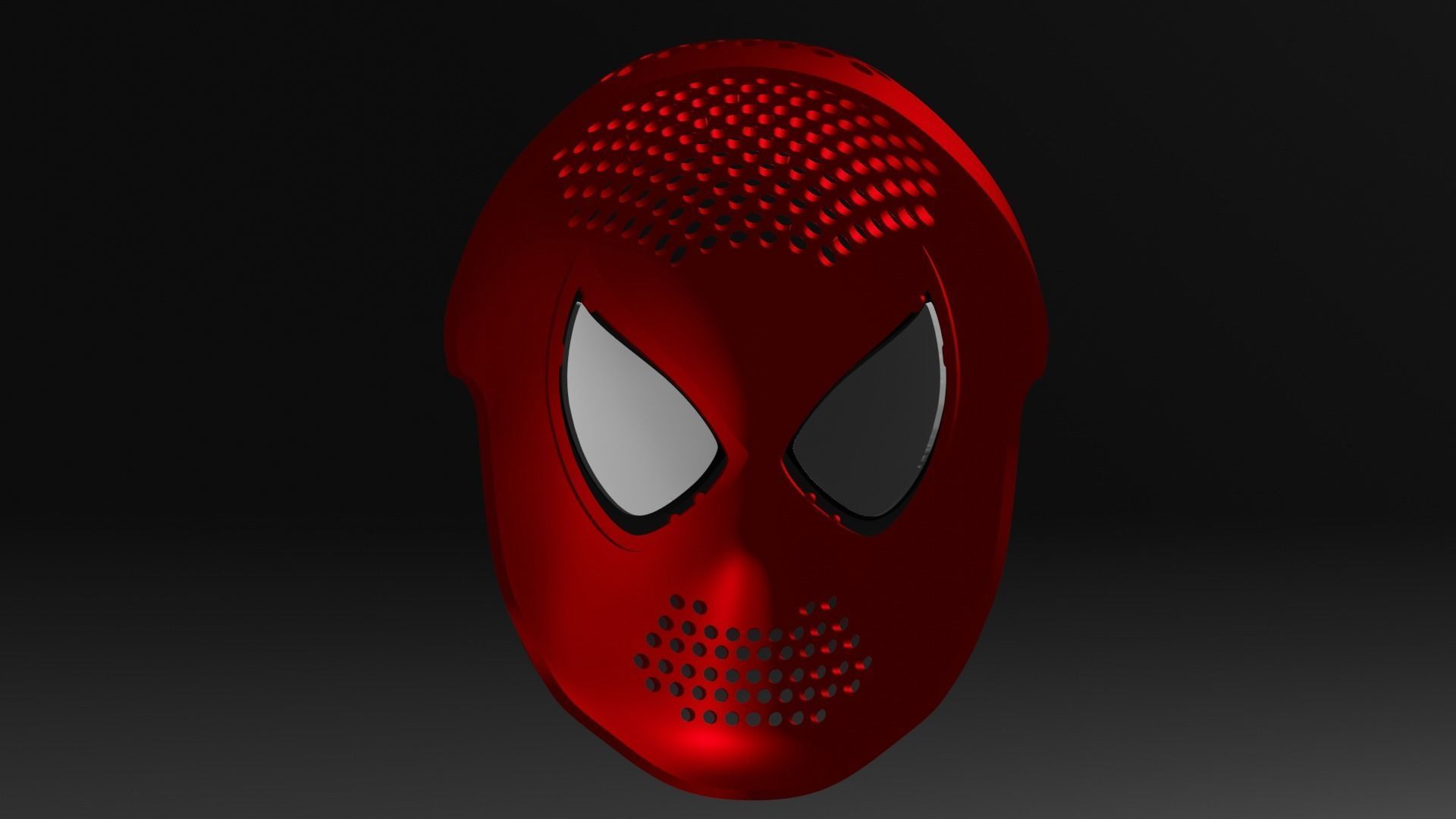 Faceshell spider man  Free 3D print model_1