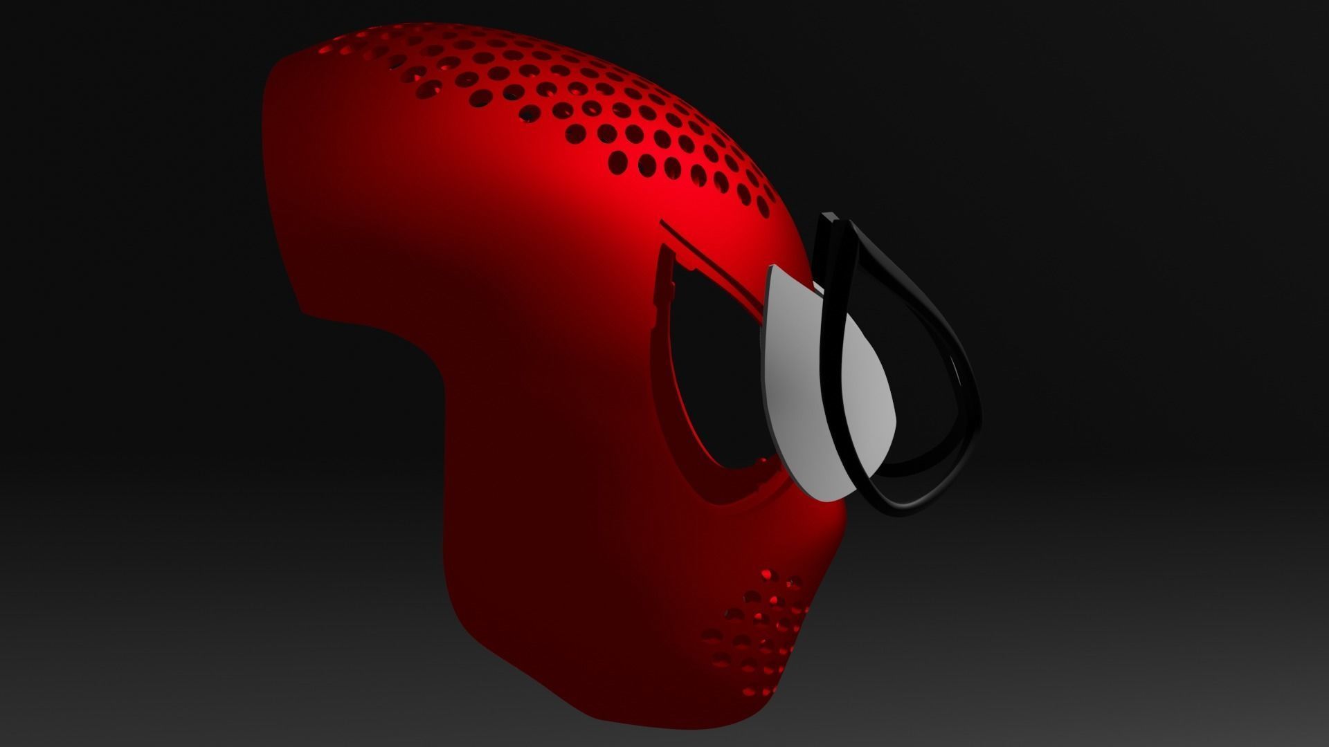 Faceshell spider man  Free 3D print model_2