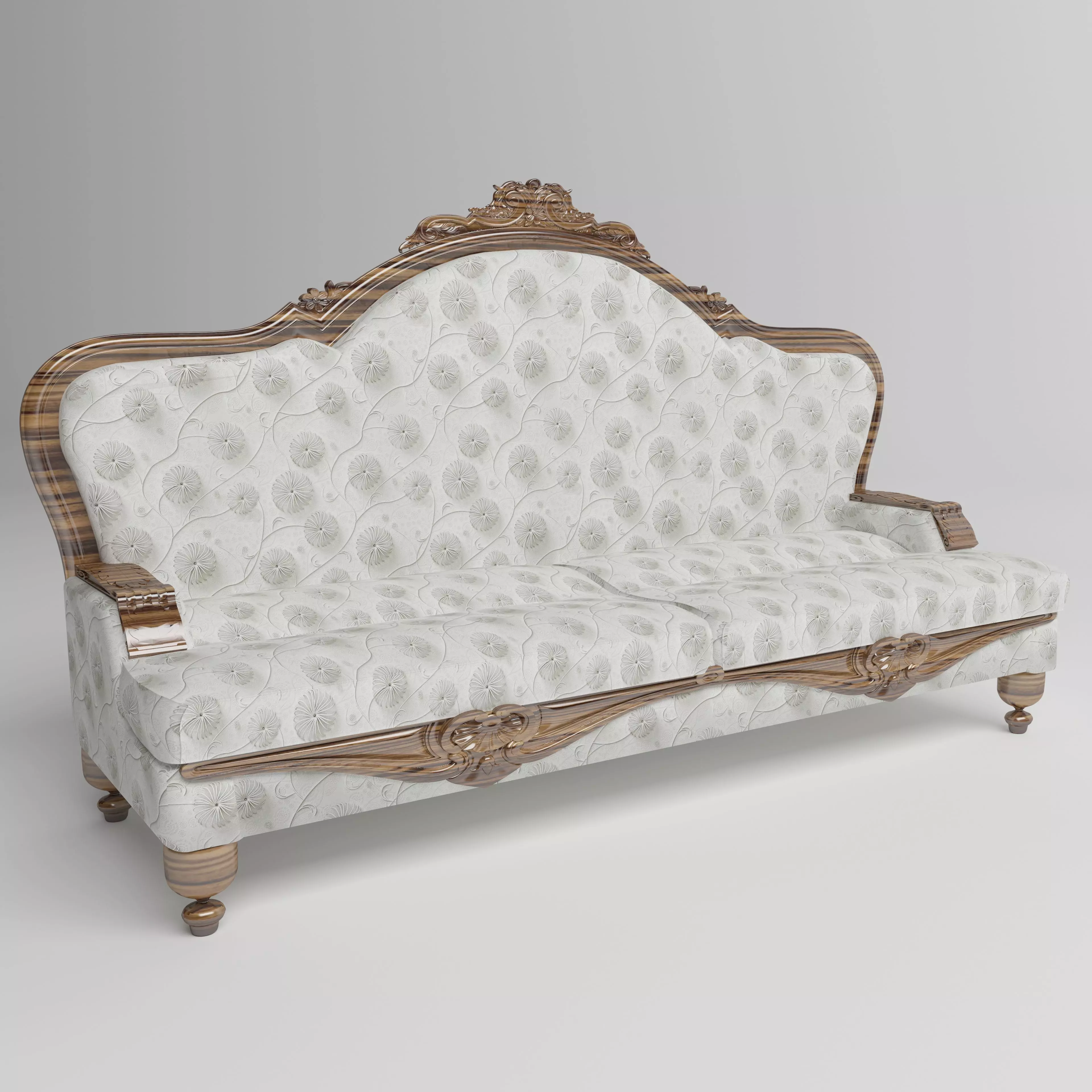Classic Sofa 4K 3D model_0