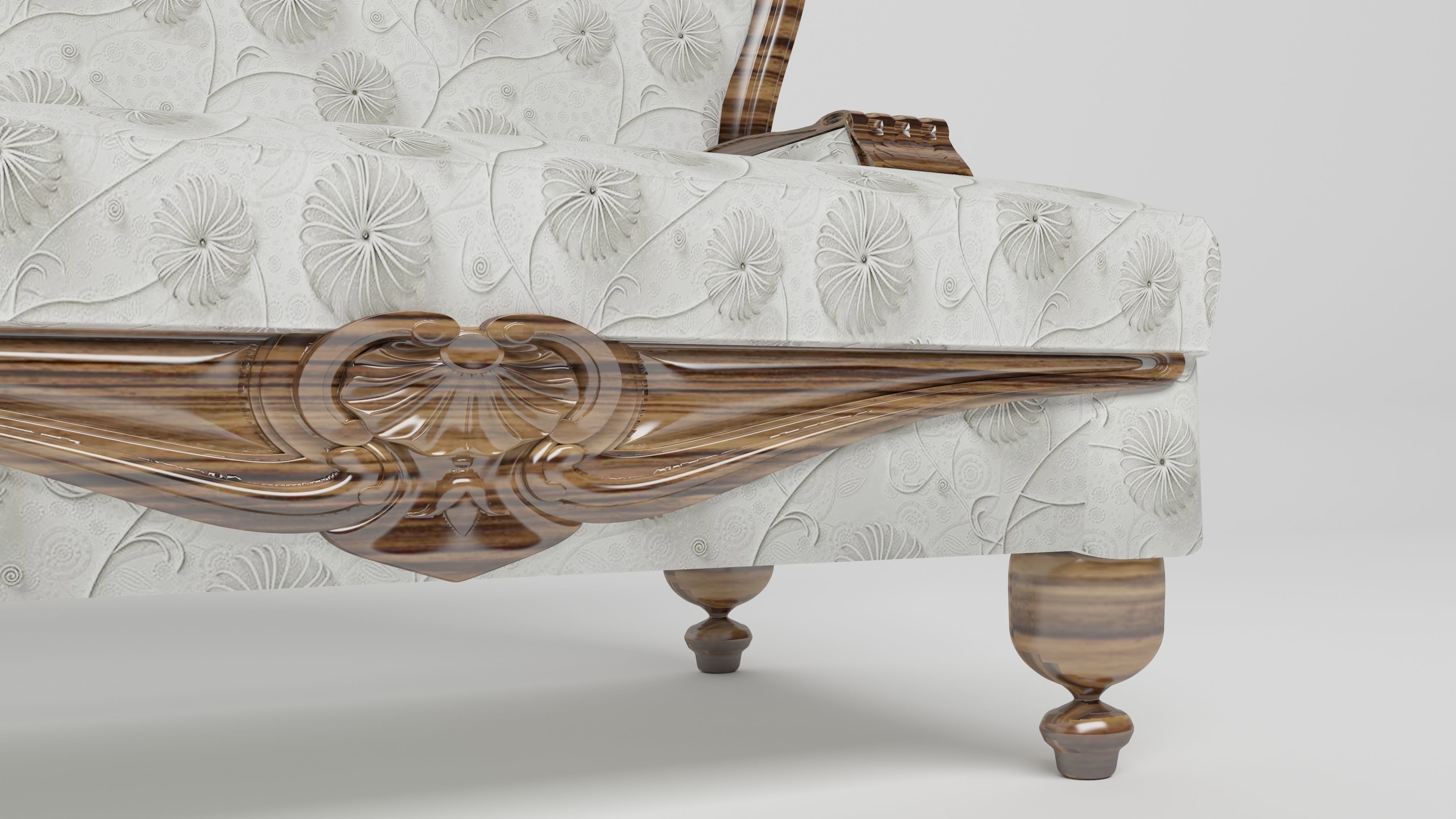 Classic Sofa 4K 3D model_3