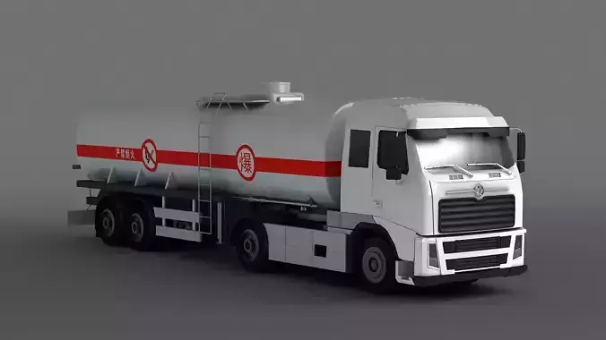 semitruck trailer tank fuel cistern heavy-duty tractor lorry 