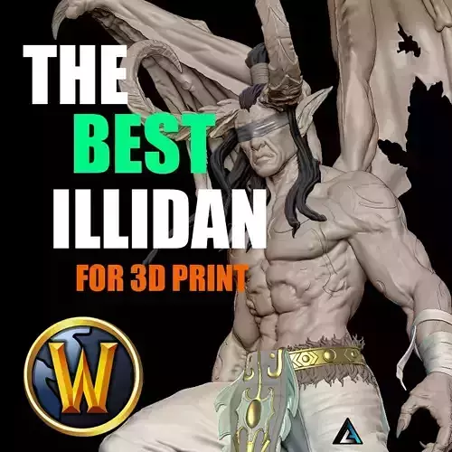 World of Warcraft Illidan Best quality 3D print 3D print model