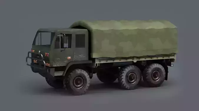 Dongfeng EQ2102 vehicle army truck war tank  3D model