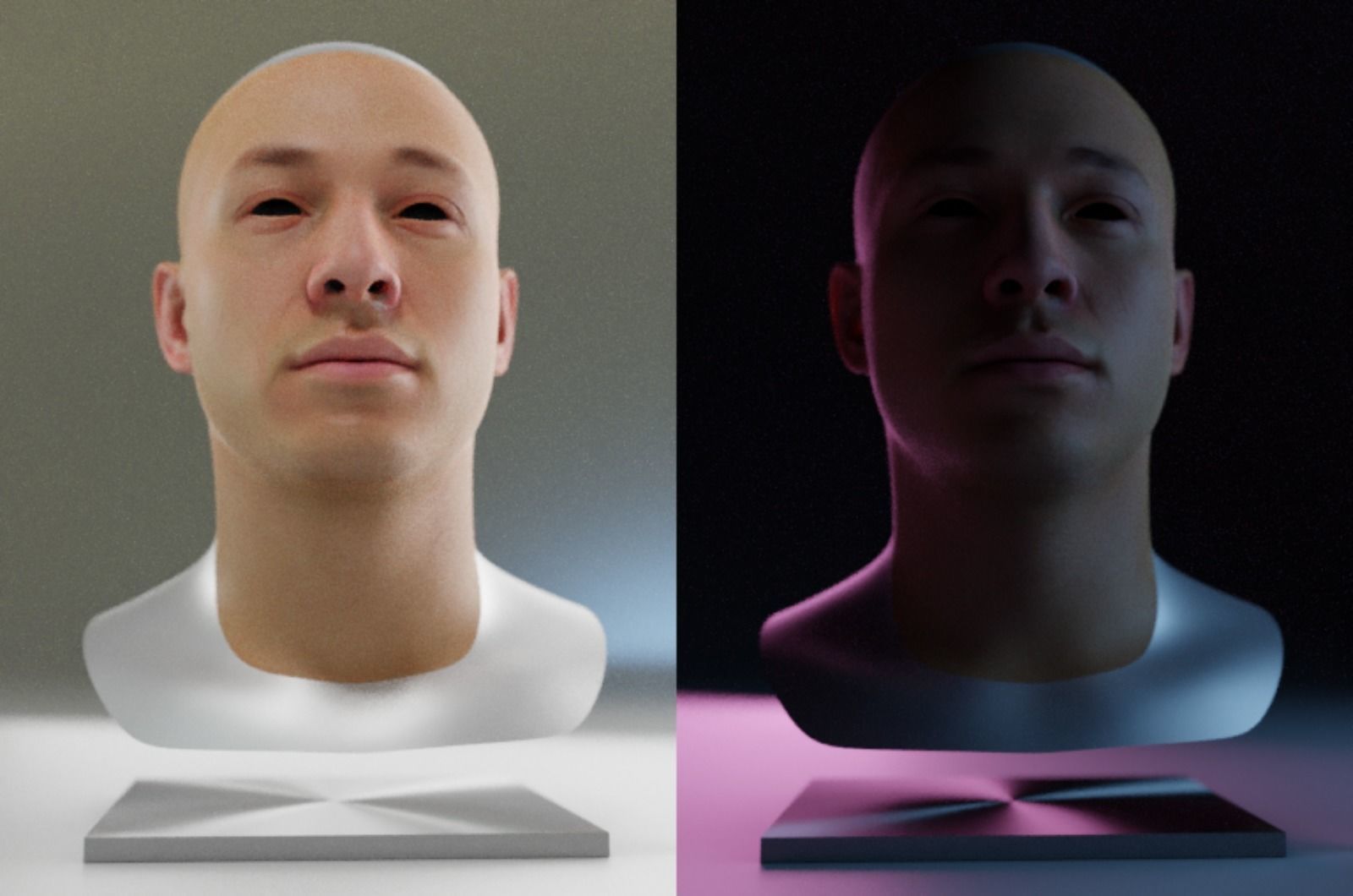 A 26 years old man with white skin and without beard 3D model_1