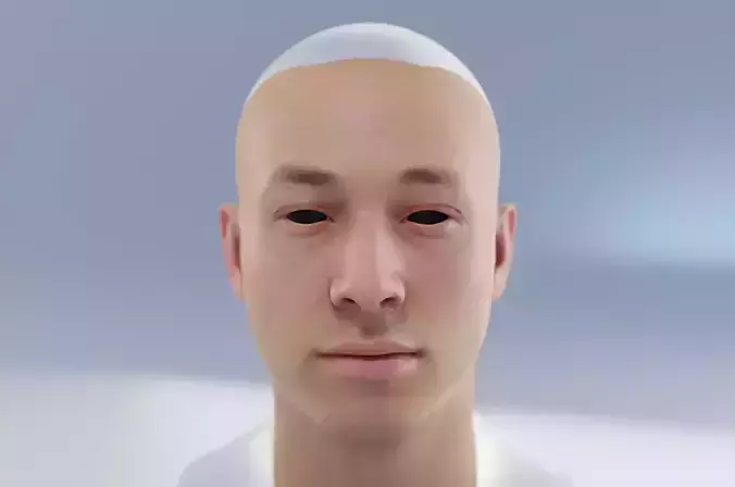 A 26 years old man with white skin and without beard