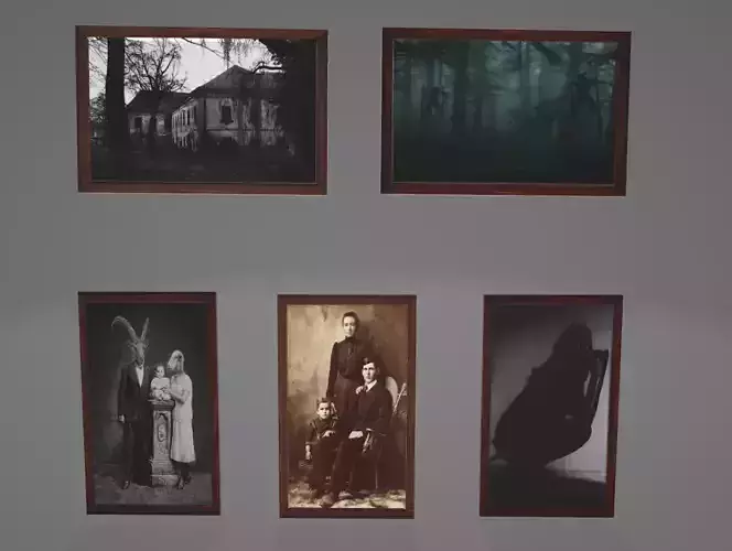 3D Horror pictures frames 