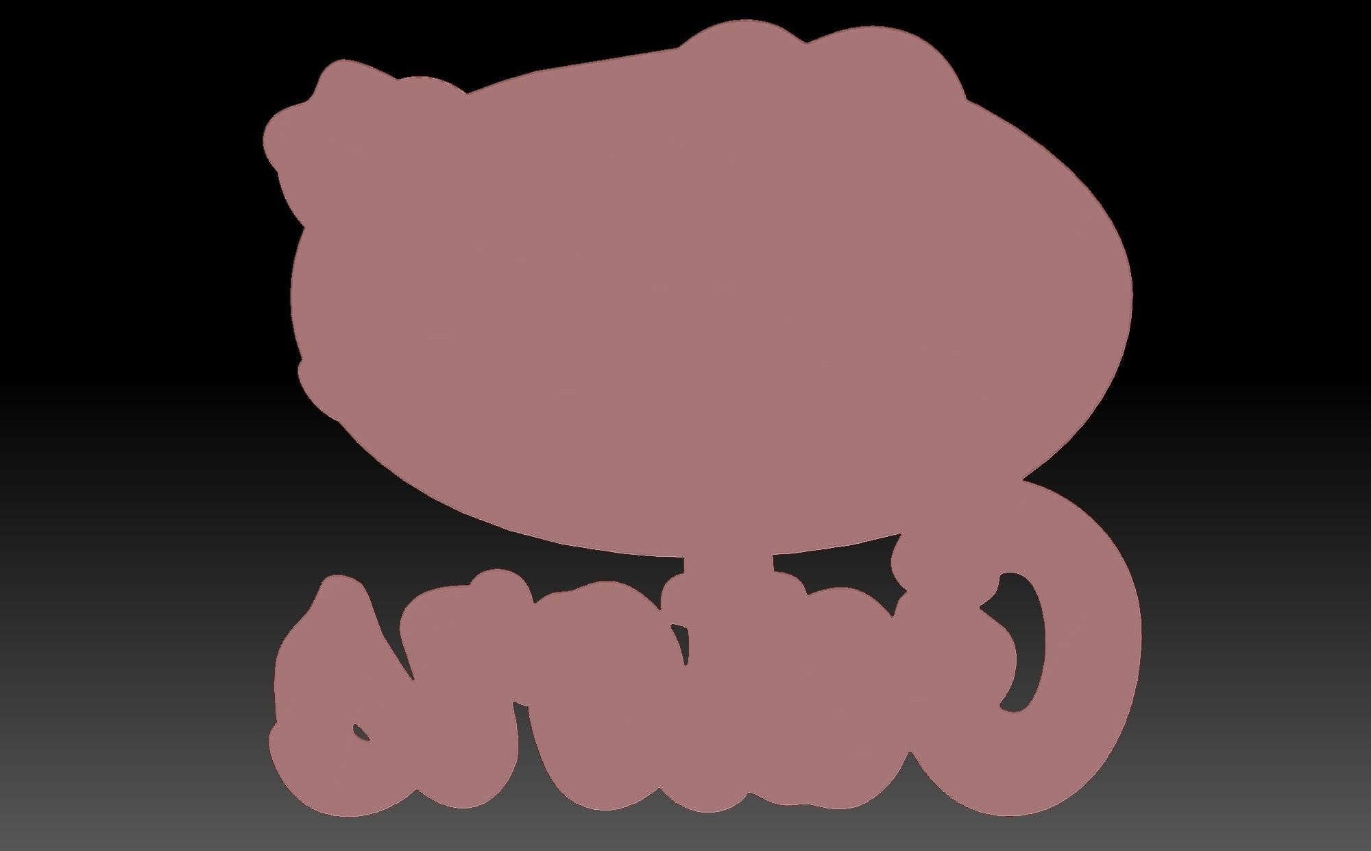 Crocodile 3D print model_1