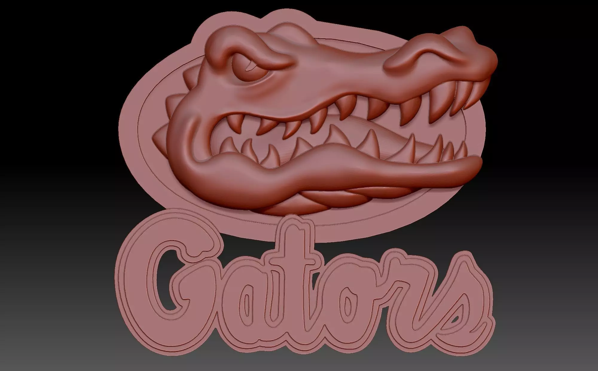 Crocodile 3D print model_0