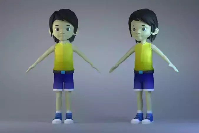 boy cartoon character family child role young human