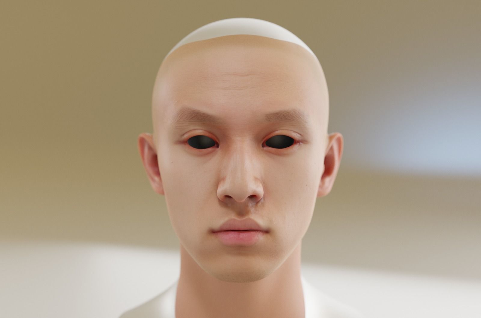 22 years old handsome male with long face 3D model rigged | CGTrader