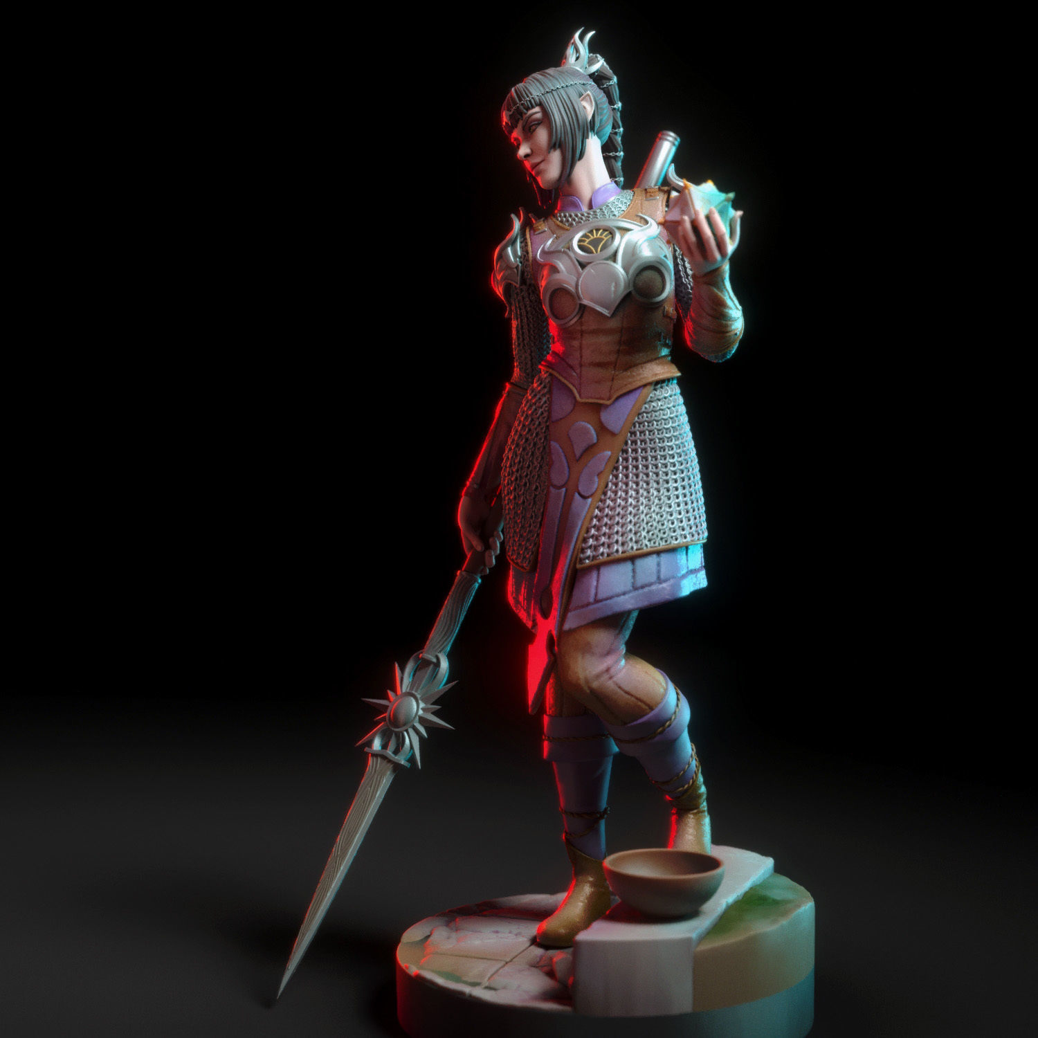 Shadowheart 3D print model_4
