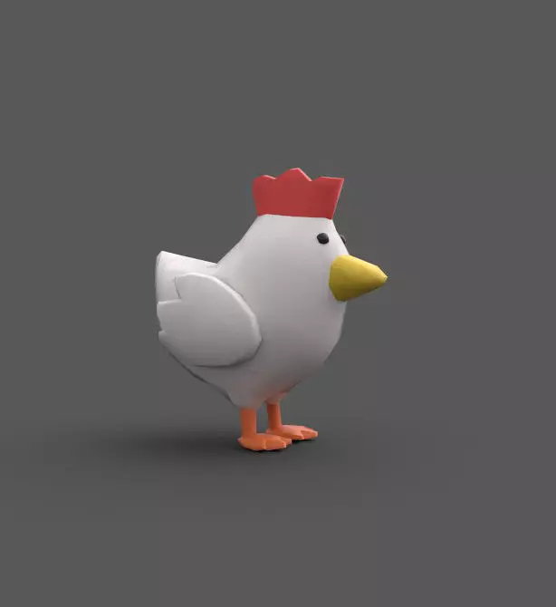 Chicken Farm Free low-poly 3D model_0