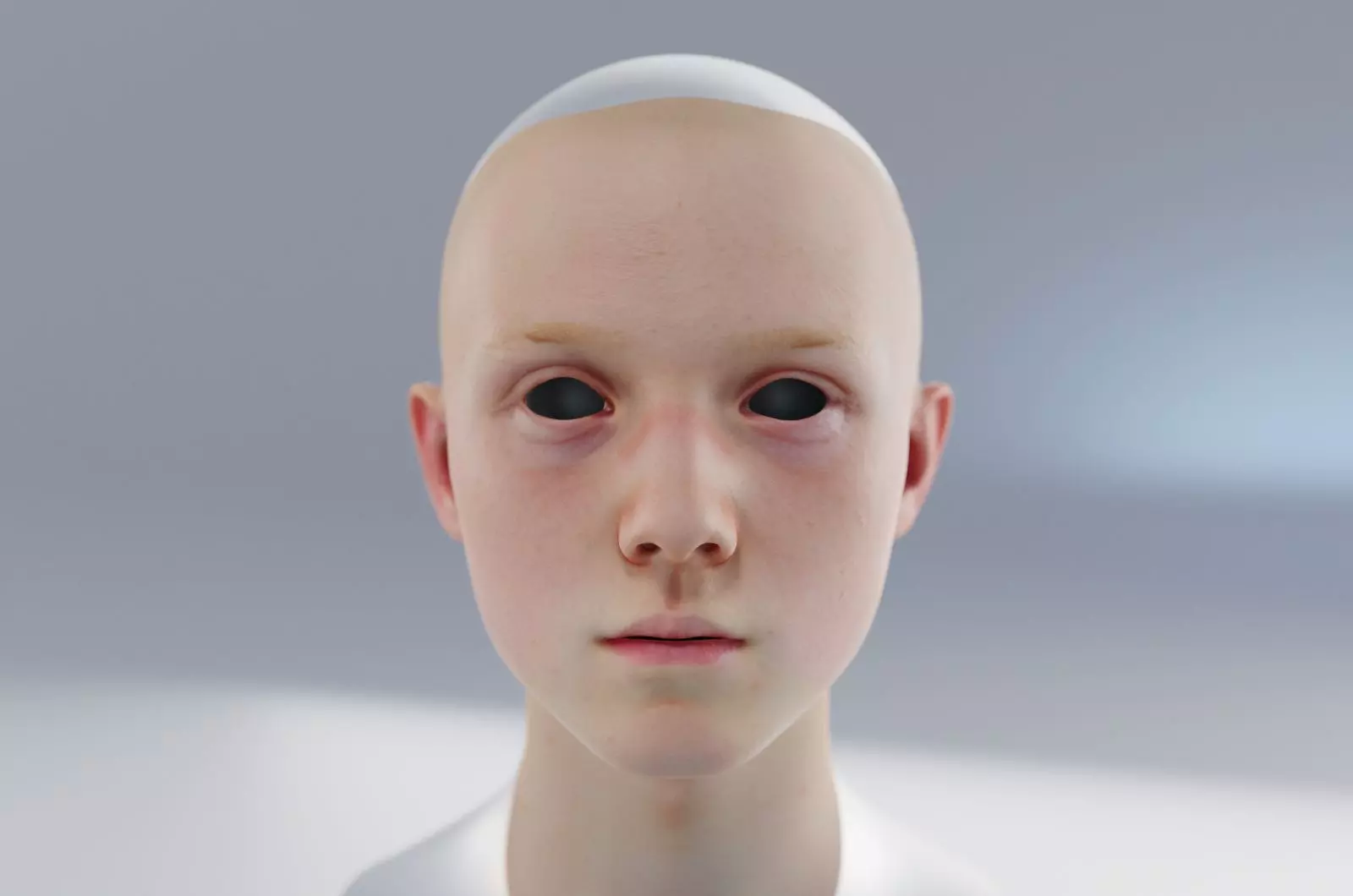 16 years old boy with sharp face 3D model_0