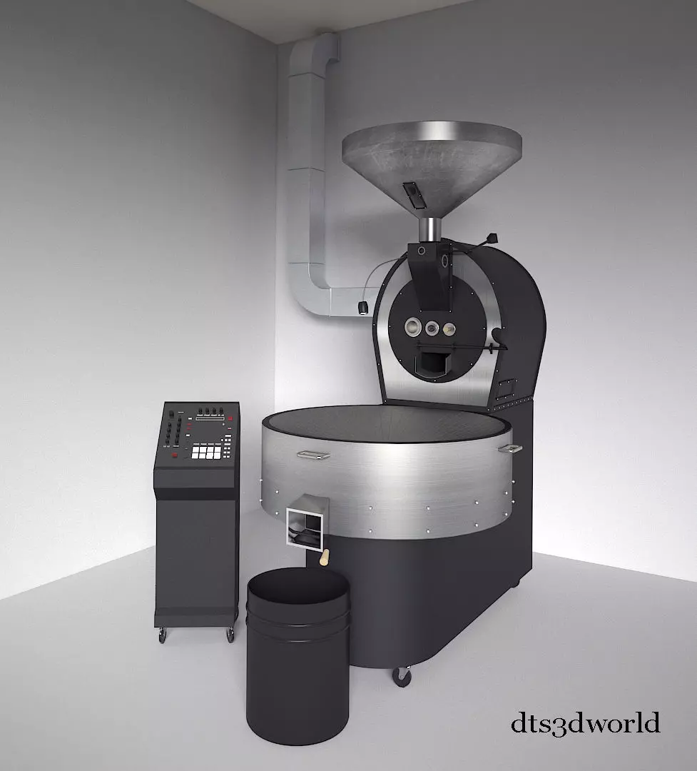 Coffee Roasting Machine by DT 3D model_0