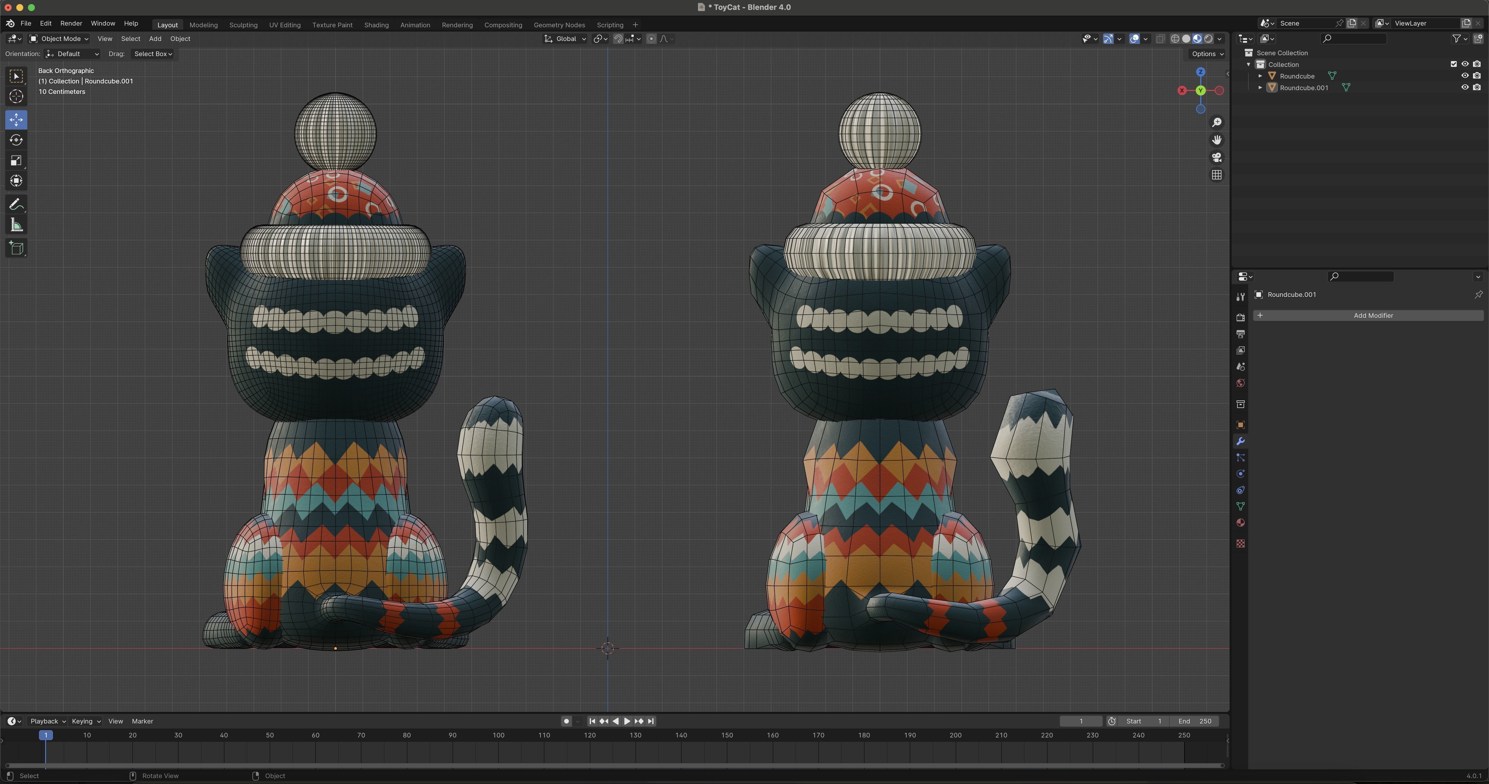 Vintage cat toy 3D model_14