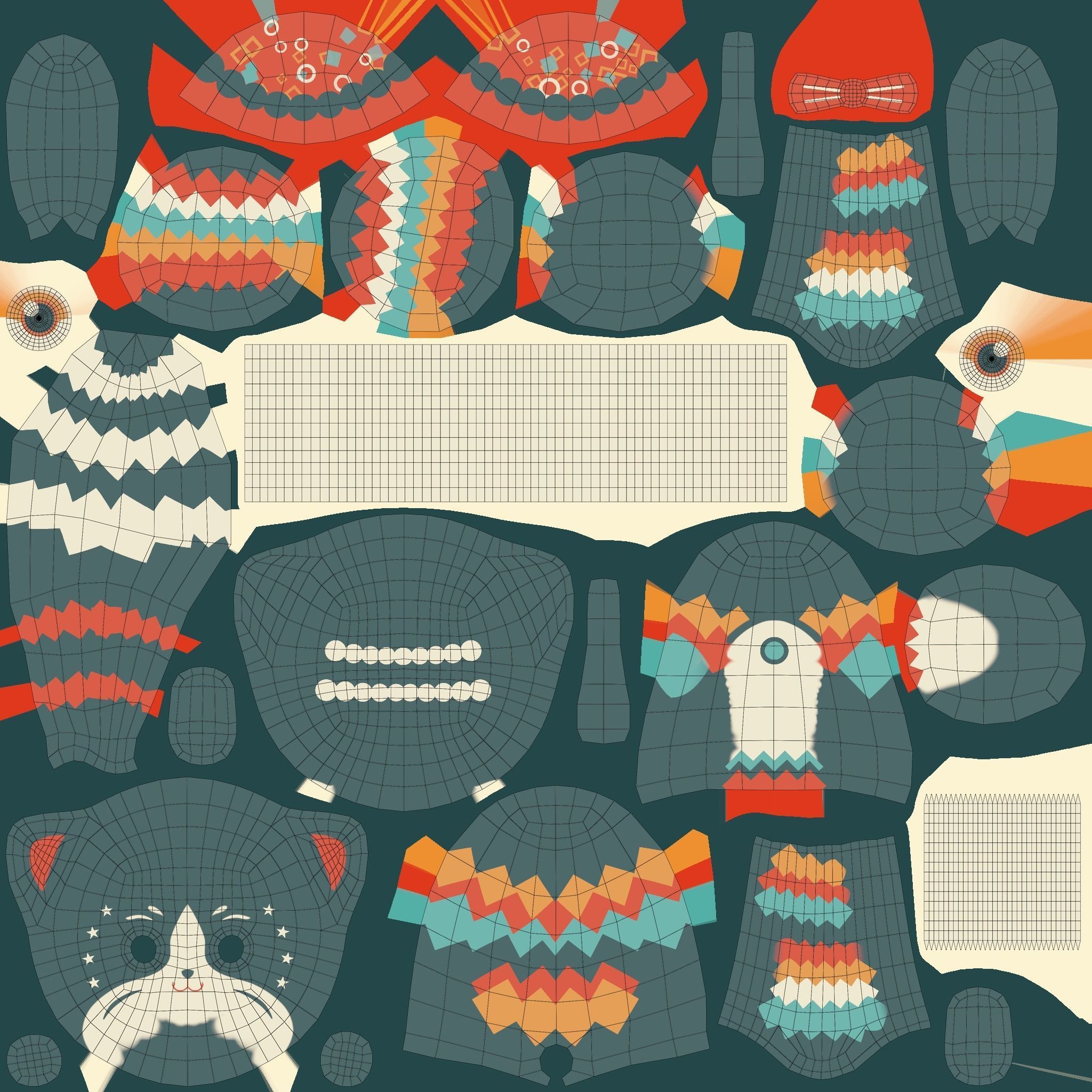 Vintage cat toy 3D model_19