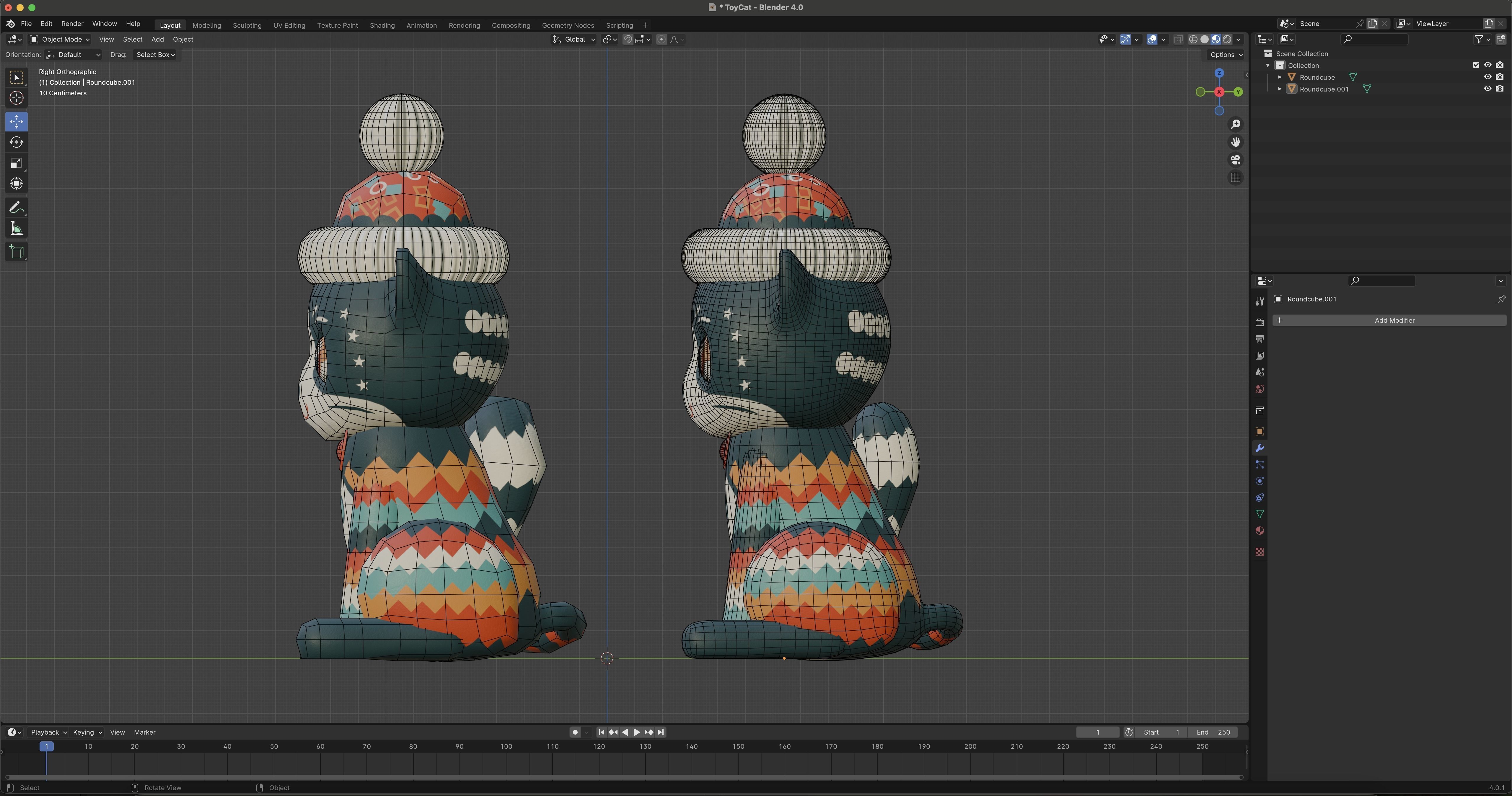 Vintage cat toy 3D model_12