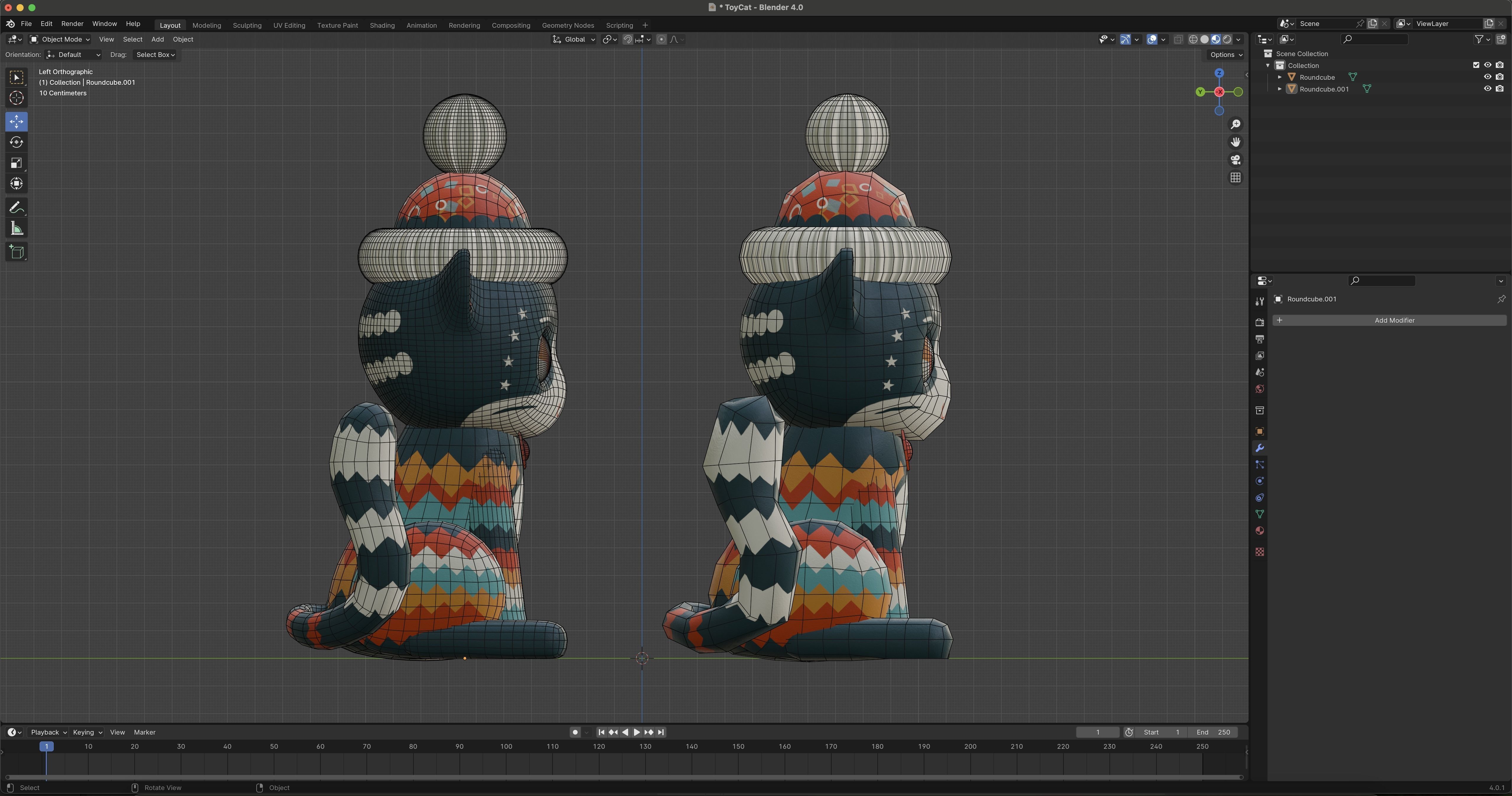 Vintage cat toy 3D model_13