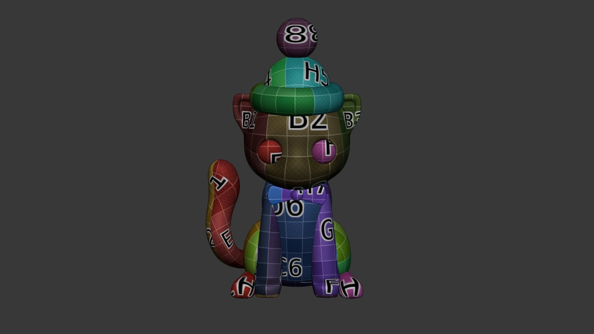 Vintage cat toy 3D model_15