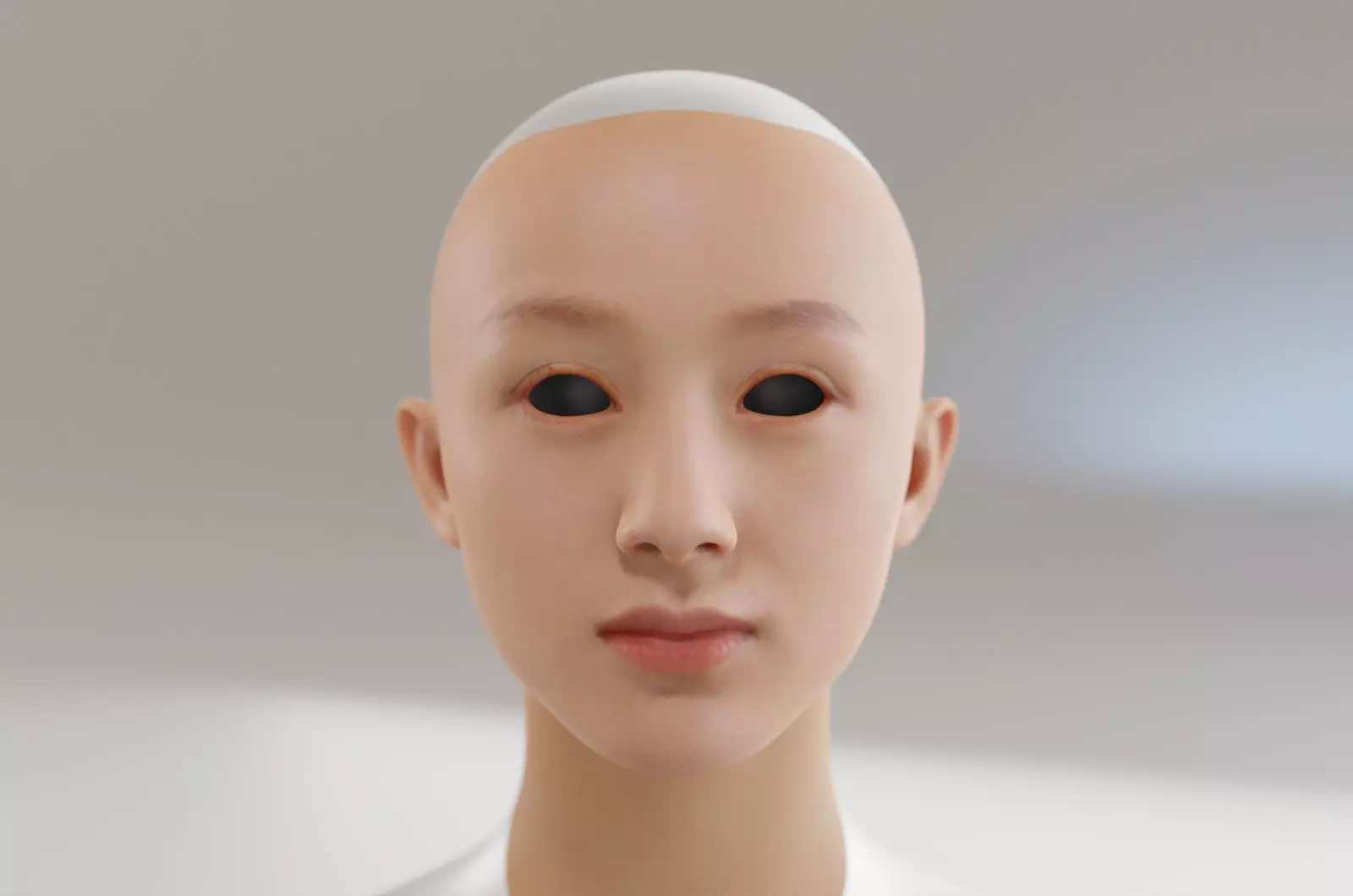 Eastern young female 3D model_0