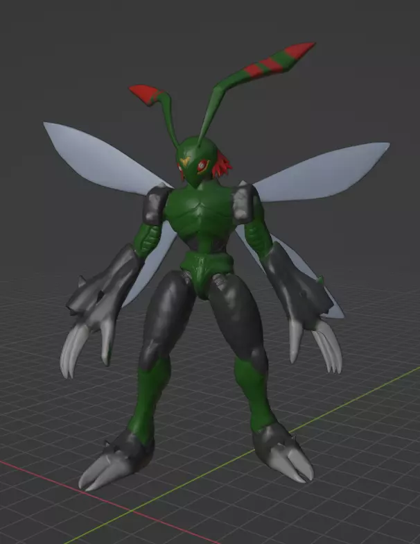 stingmon 3D print model_0