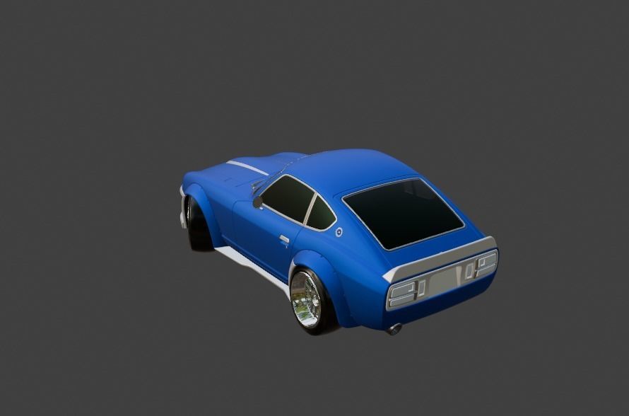 Datsun 280Z Low-poly 3D model_4