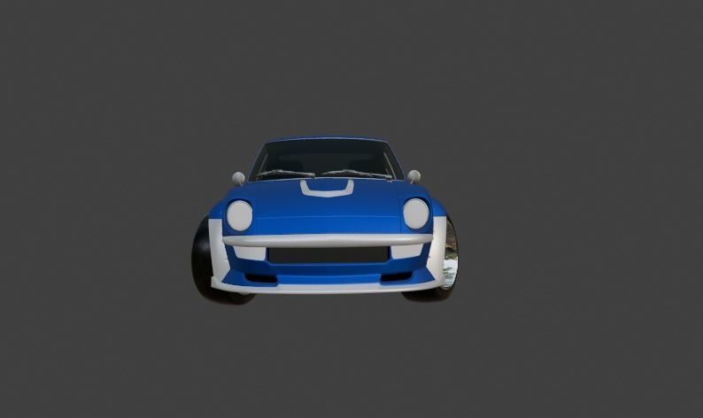 Datsun 280Z Low-poly 3D model_2