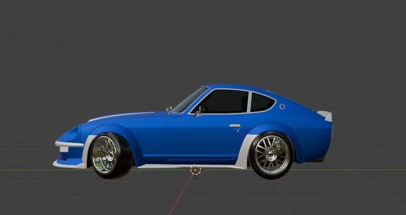 Datsun 280Z Low-poly 3D model_3