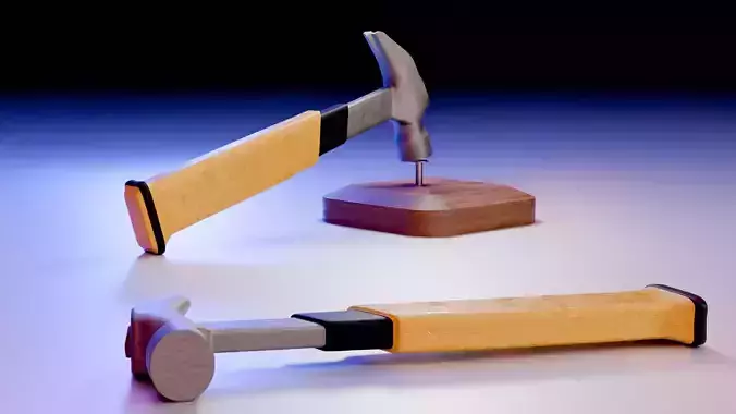 hammer  Free low-poly 3D model
