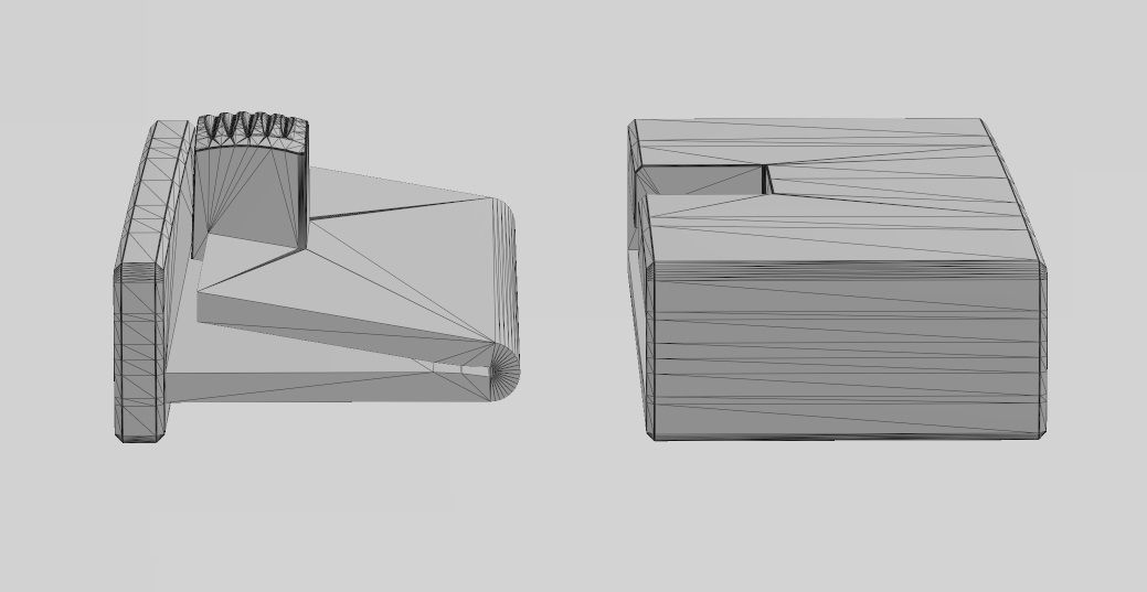 Simple 30mm wide box clasp 3D print model_15