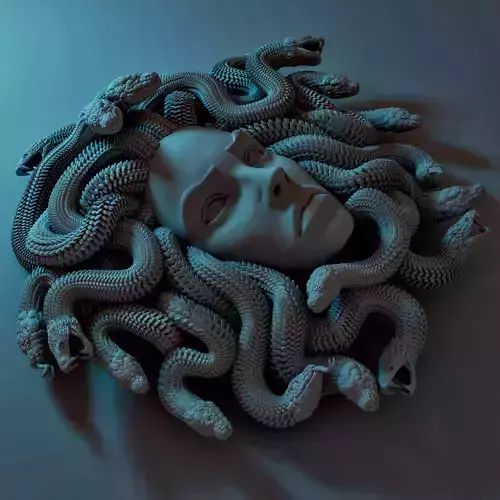 MEDUSA WALL DECOR 3D print model