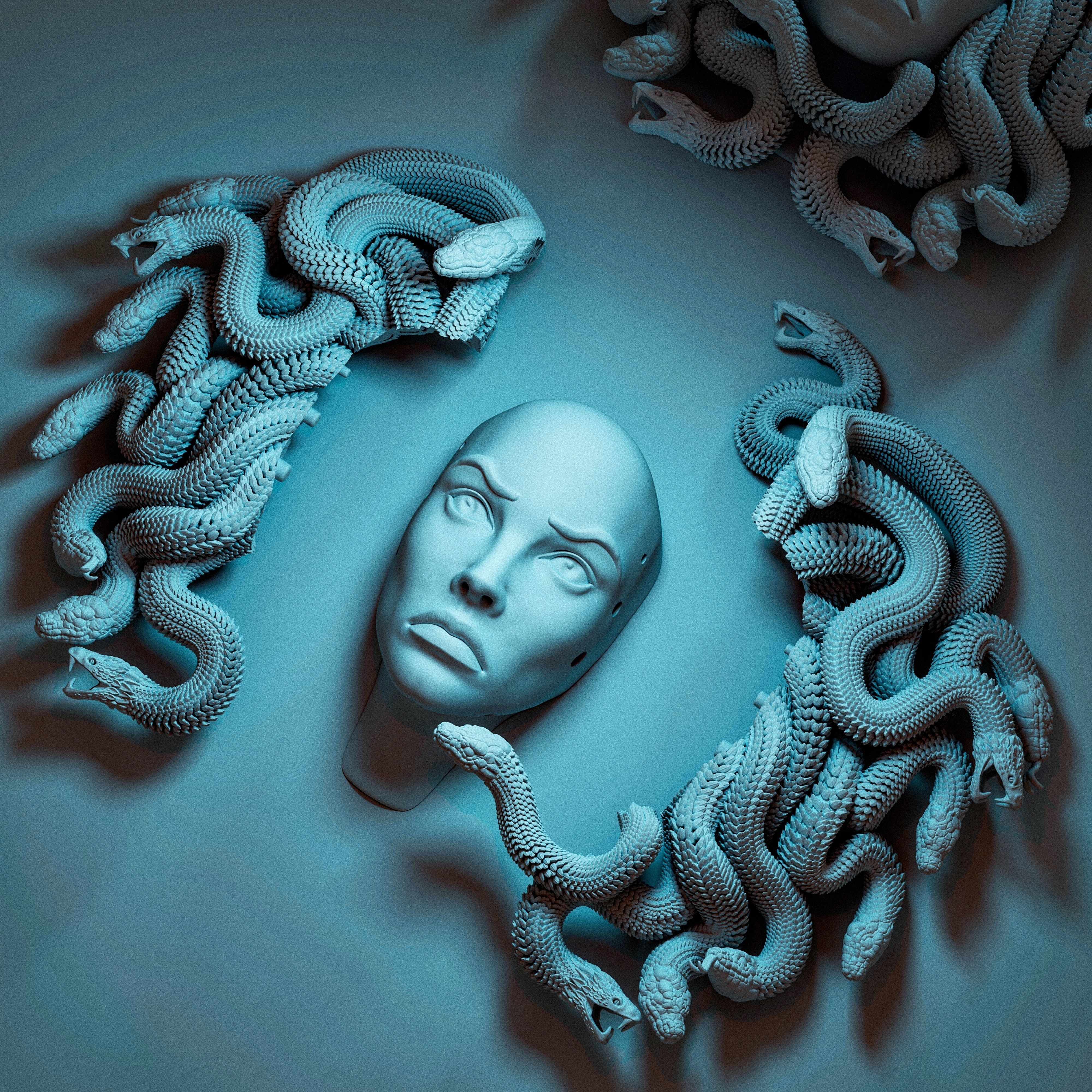 MEDUSA WALL DECOR 3D print model_5