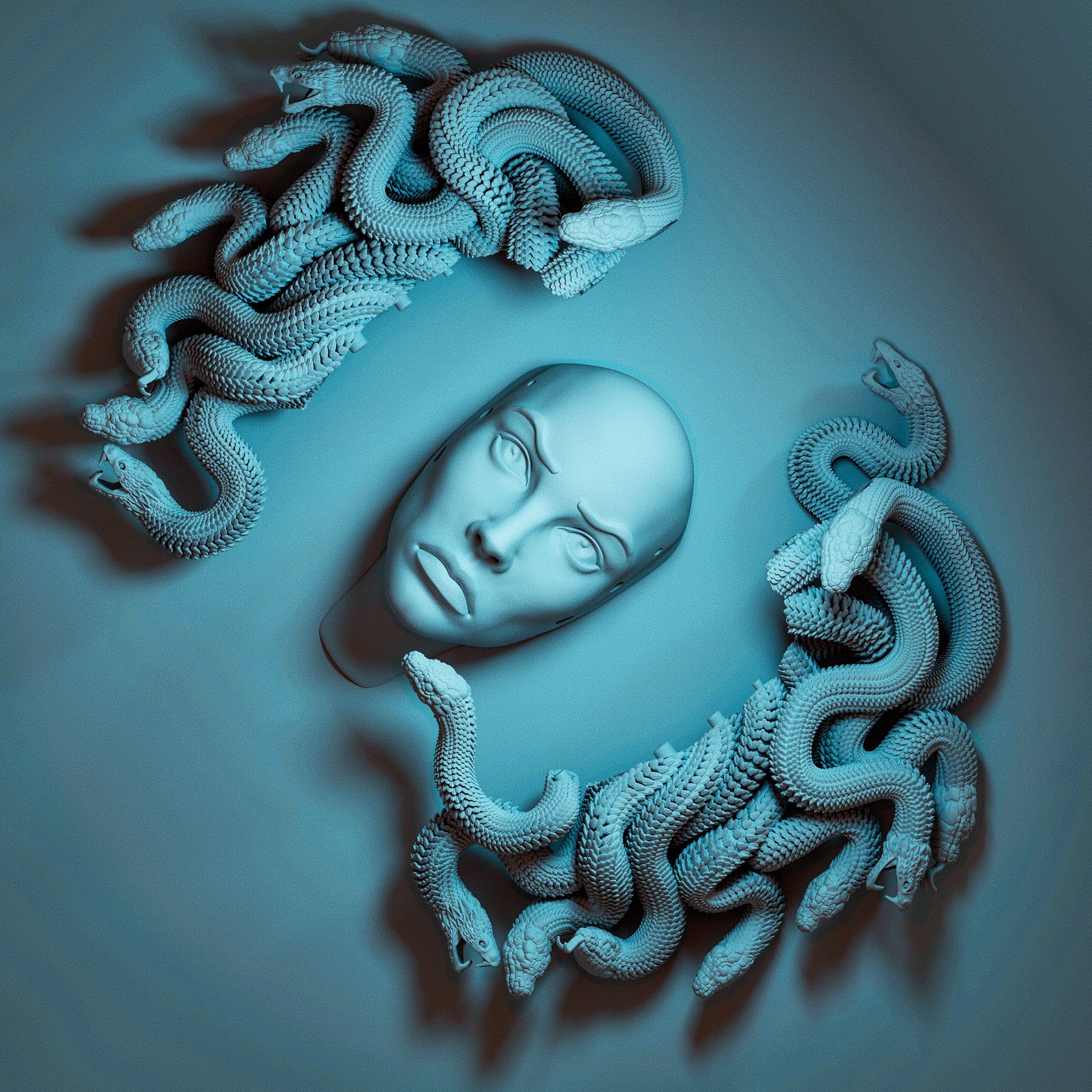 MEDUSA WALL DECOR 3D print model_11