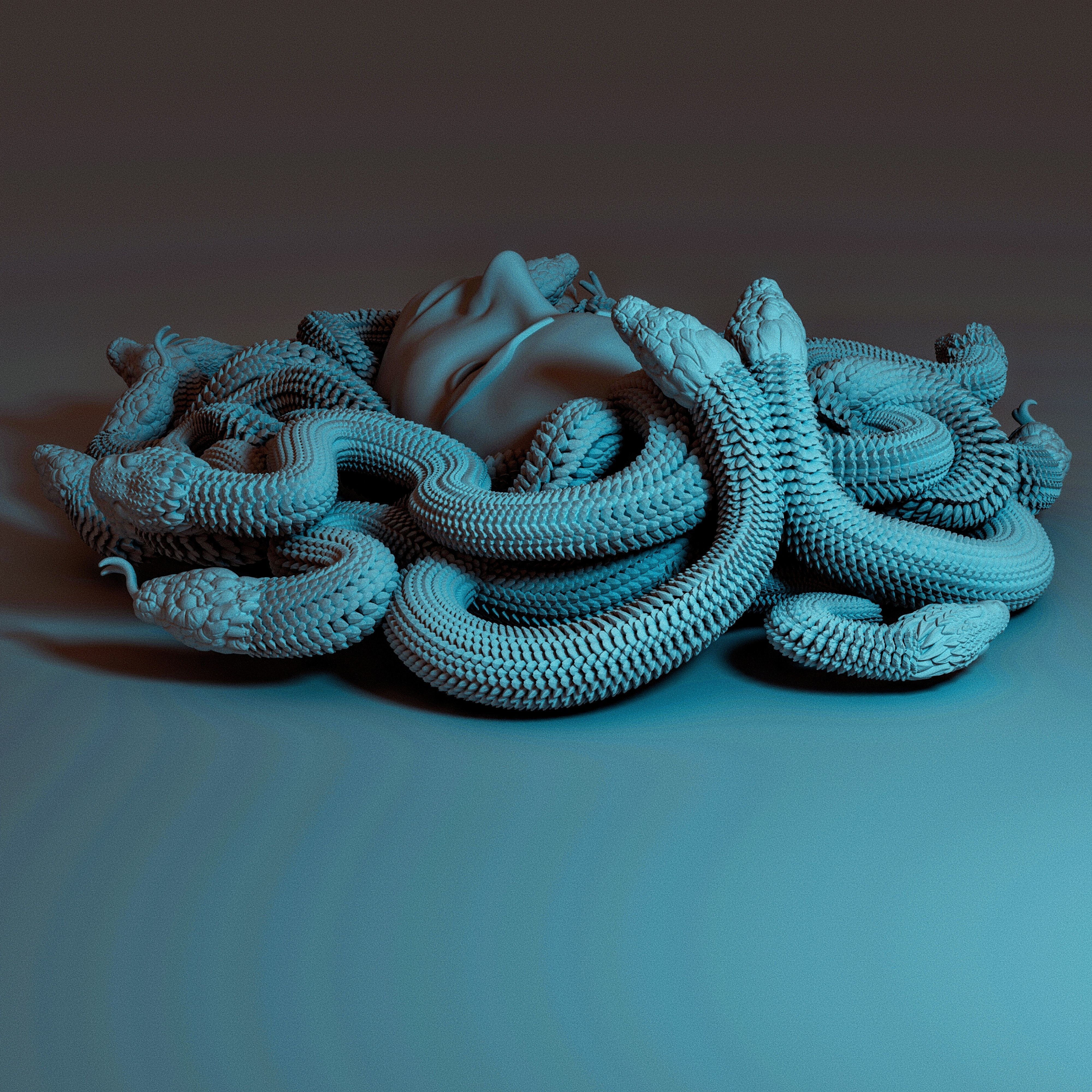 MEDUSA WALL DECOR 3D print model_4