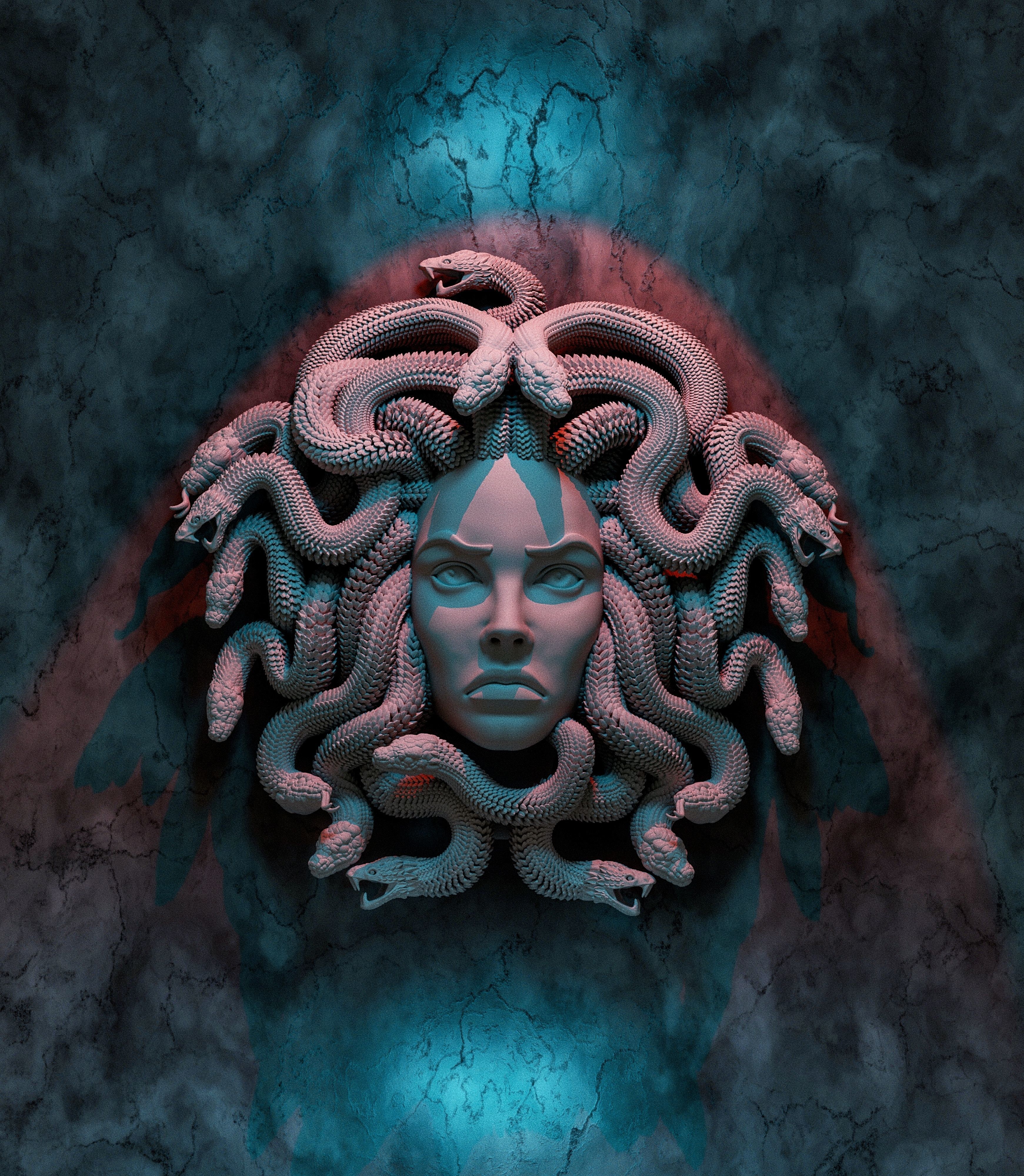 MEDUSA WALL DECOR 3D print model_13