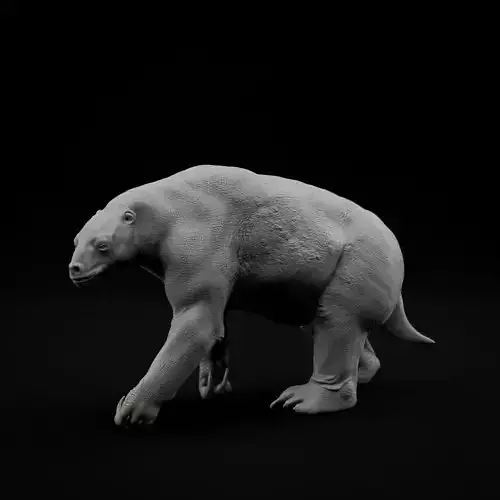 Eremotherium walking 1-35 scale pre-supported 3D print model