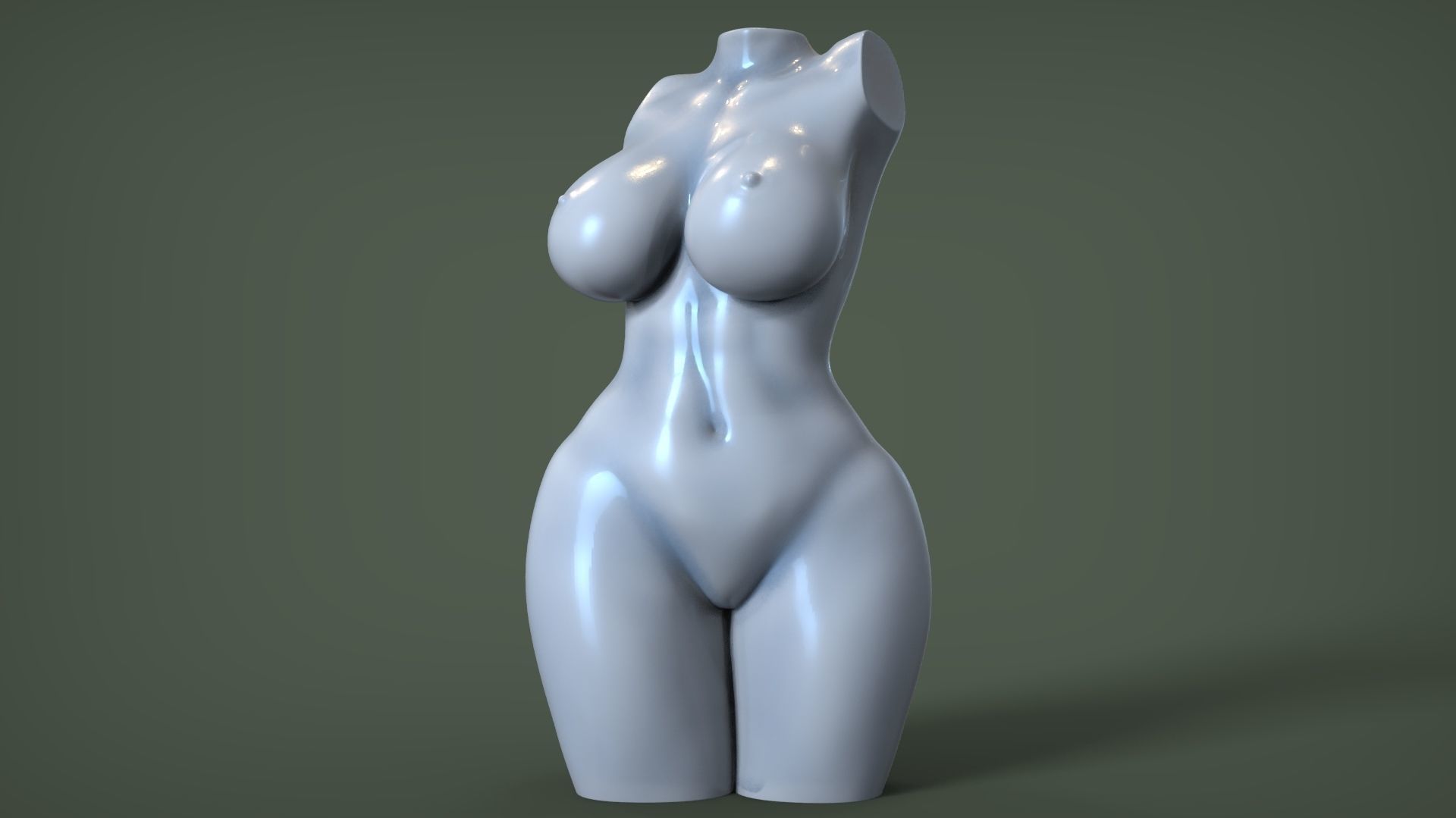 Female Torso 5 3D print model_9