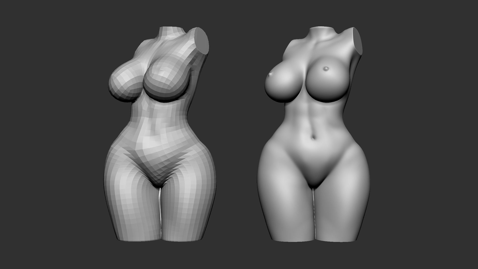 Female Torso 5 3D print model_2