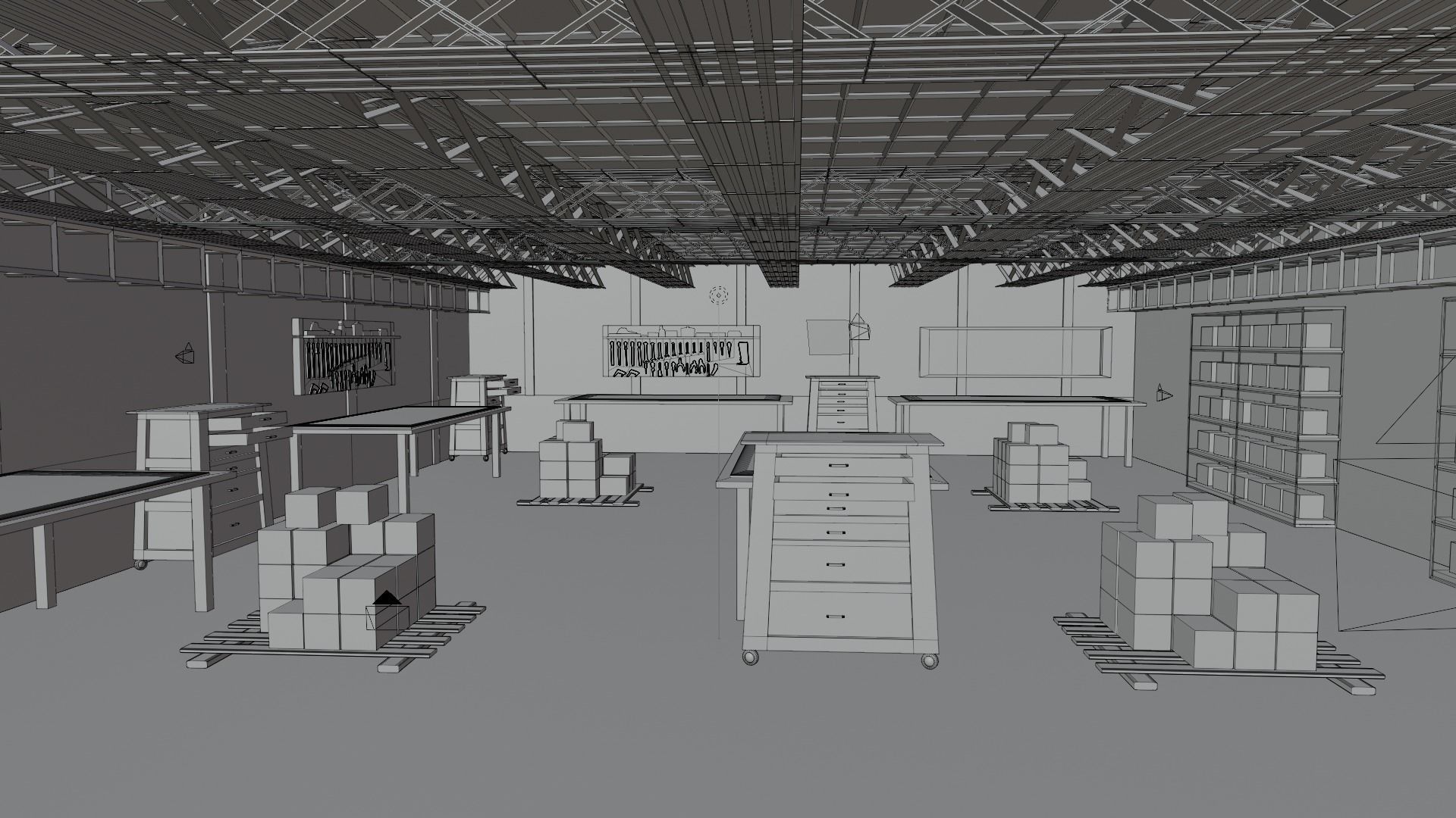 Workshop No Material Low-poly 3D model_8