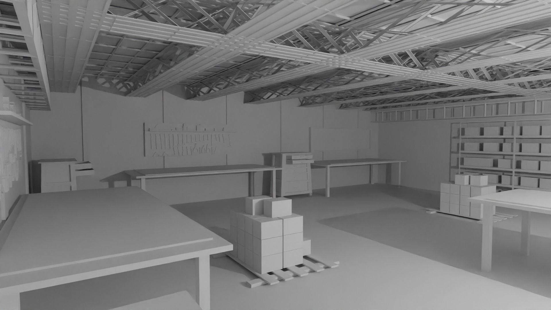 Workshop No Material Low-poly 3D model_5