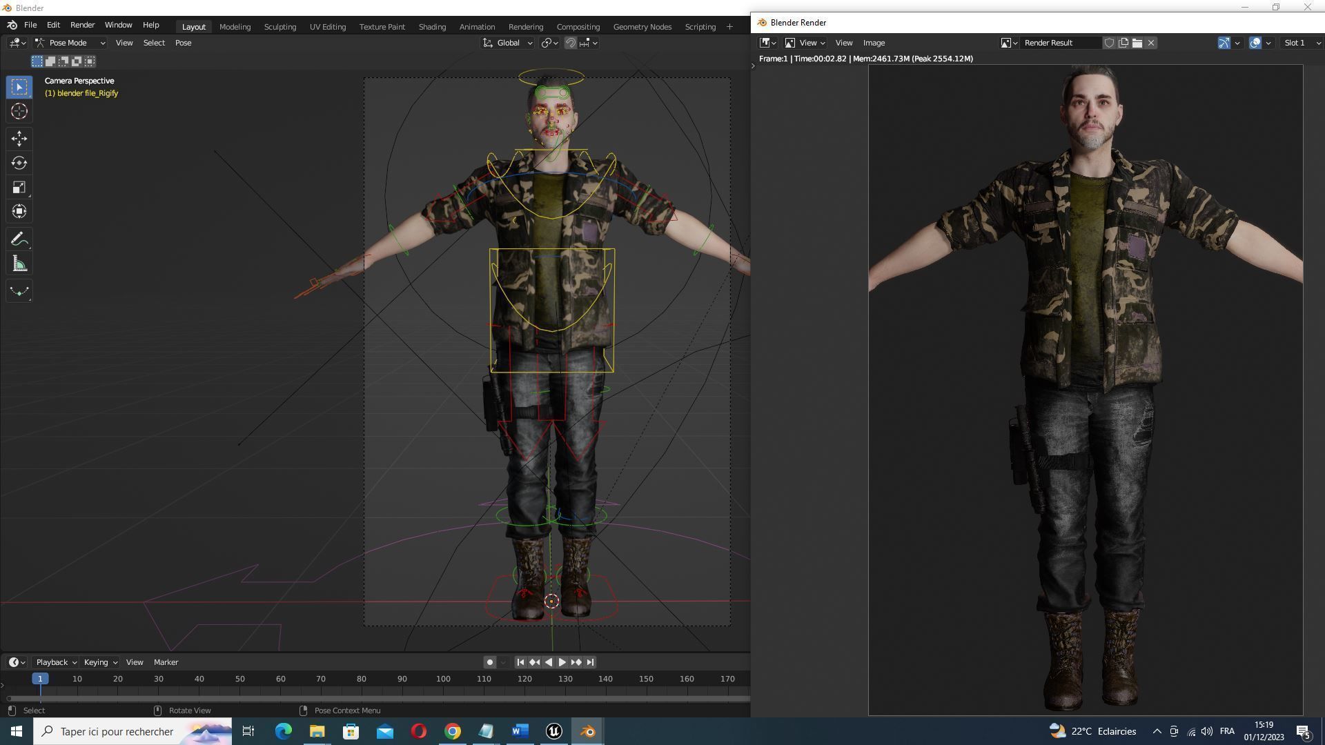 Strategic Stalwart - Kiven In Midnight Como Low-poly 3D model_18