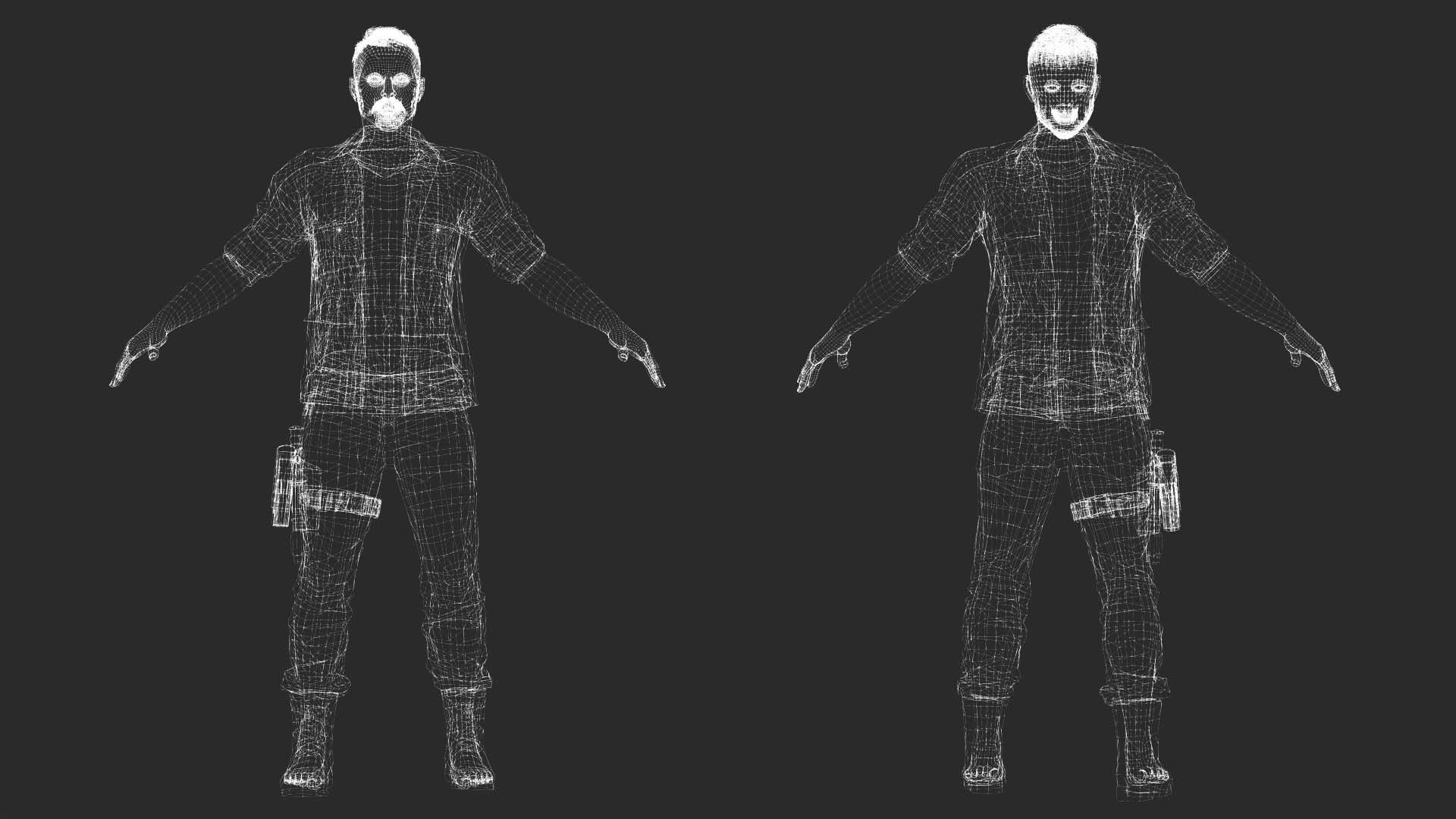 Strategic Stalwart - Kiven In Midnight Como Low-poly 3D model_7