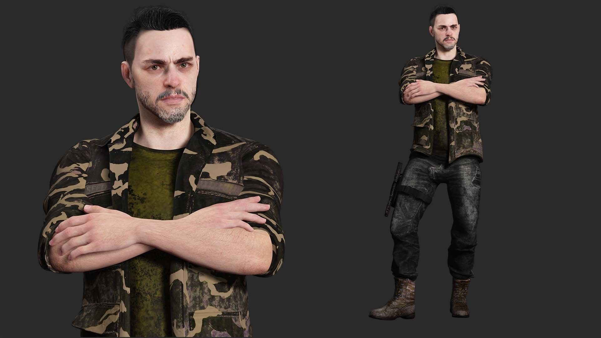 Strategic Stalwart - Kiven In Midnight Como Low-poly 3D model_6