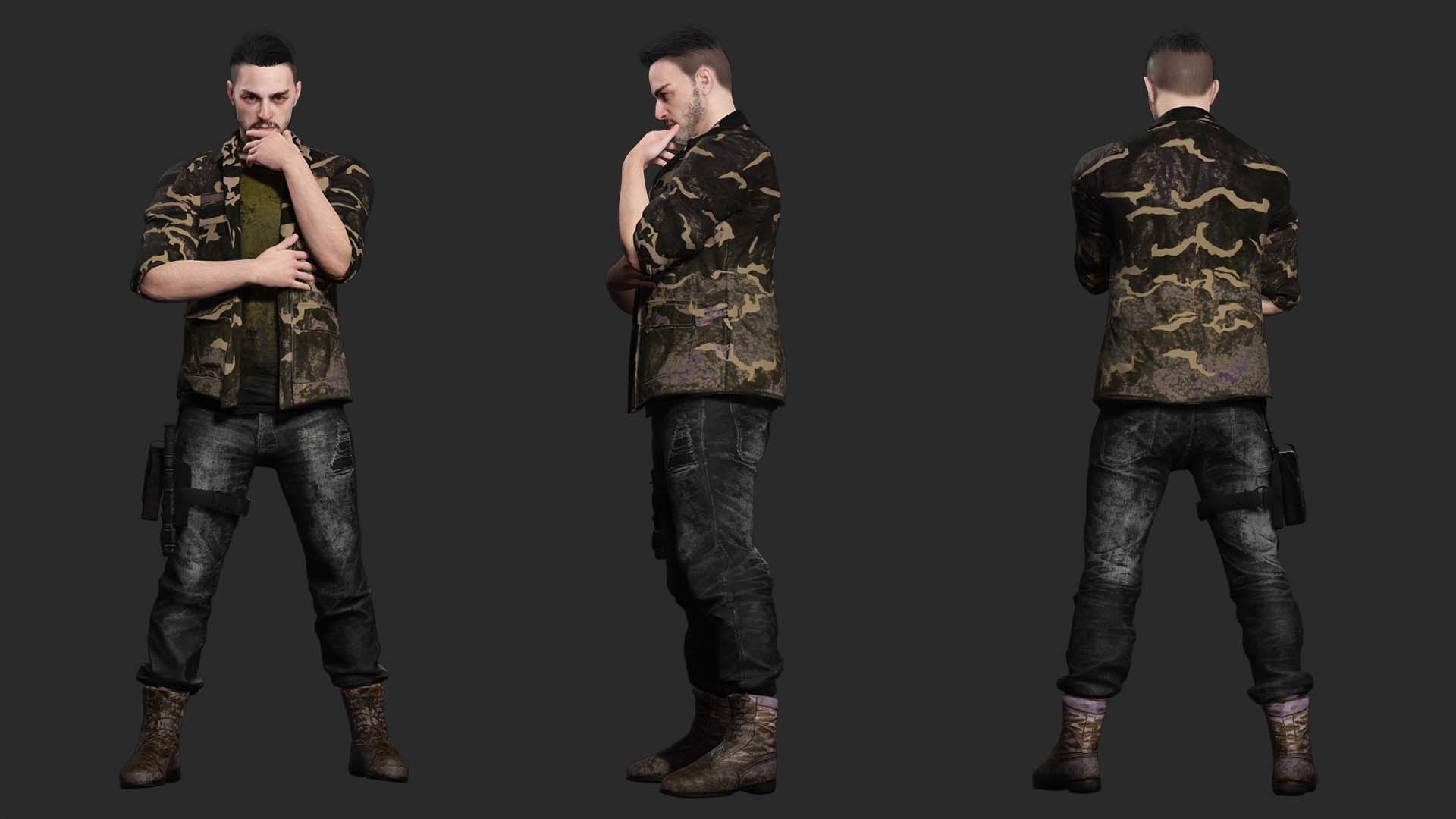 Strategic Stalwart - Kiven In Midnight Como Low-poly 3D model_5