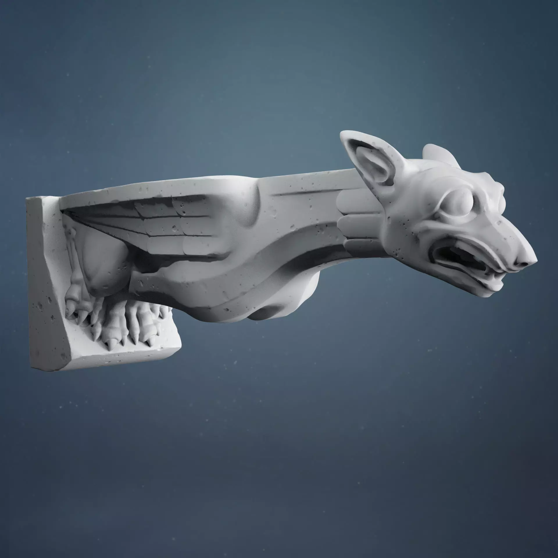 Gargoyle08 3D print model_0