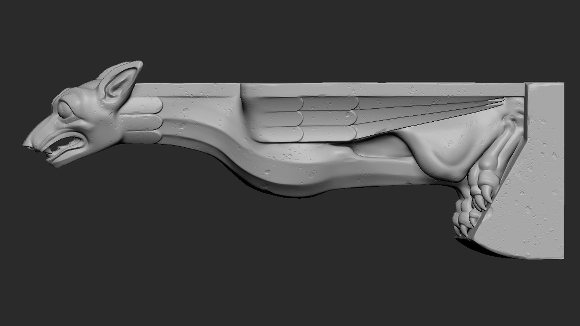 Gargoyle08 3D print model_7