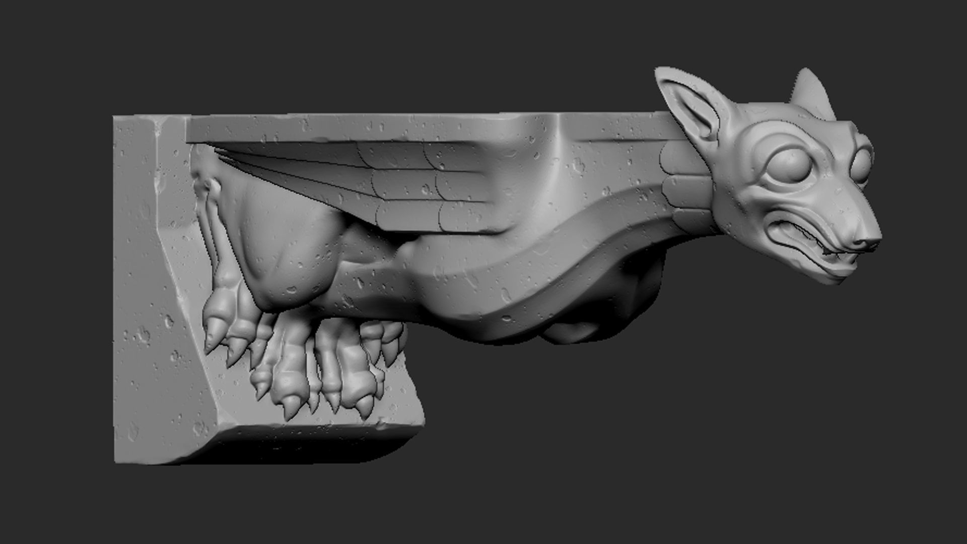 Gargoyle08 3D print model_2
